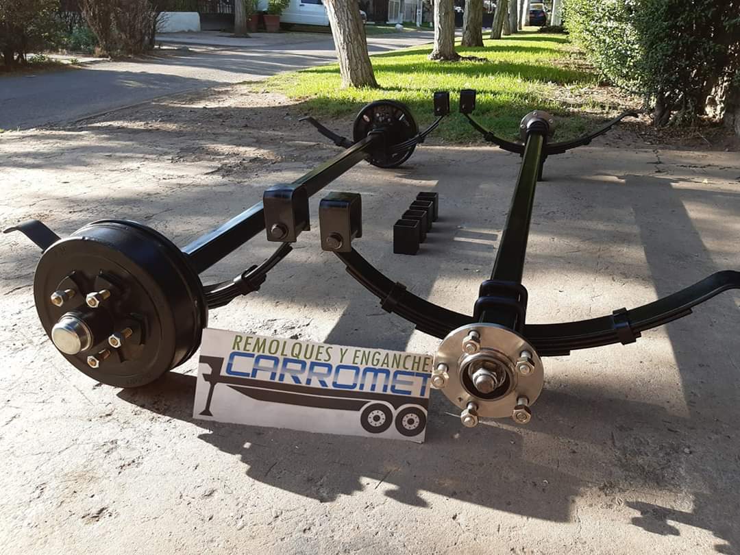 Kit 2 ejes para 2000 kg ,  freno Eléctrico  U.S.A